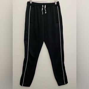 Gymshark Black Track Pants Side Stripe Small
